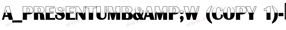 a_PresentumB&W (COPY 1)字体转换